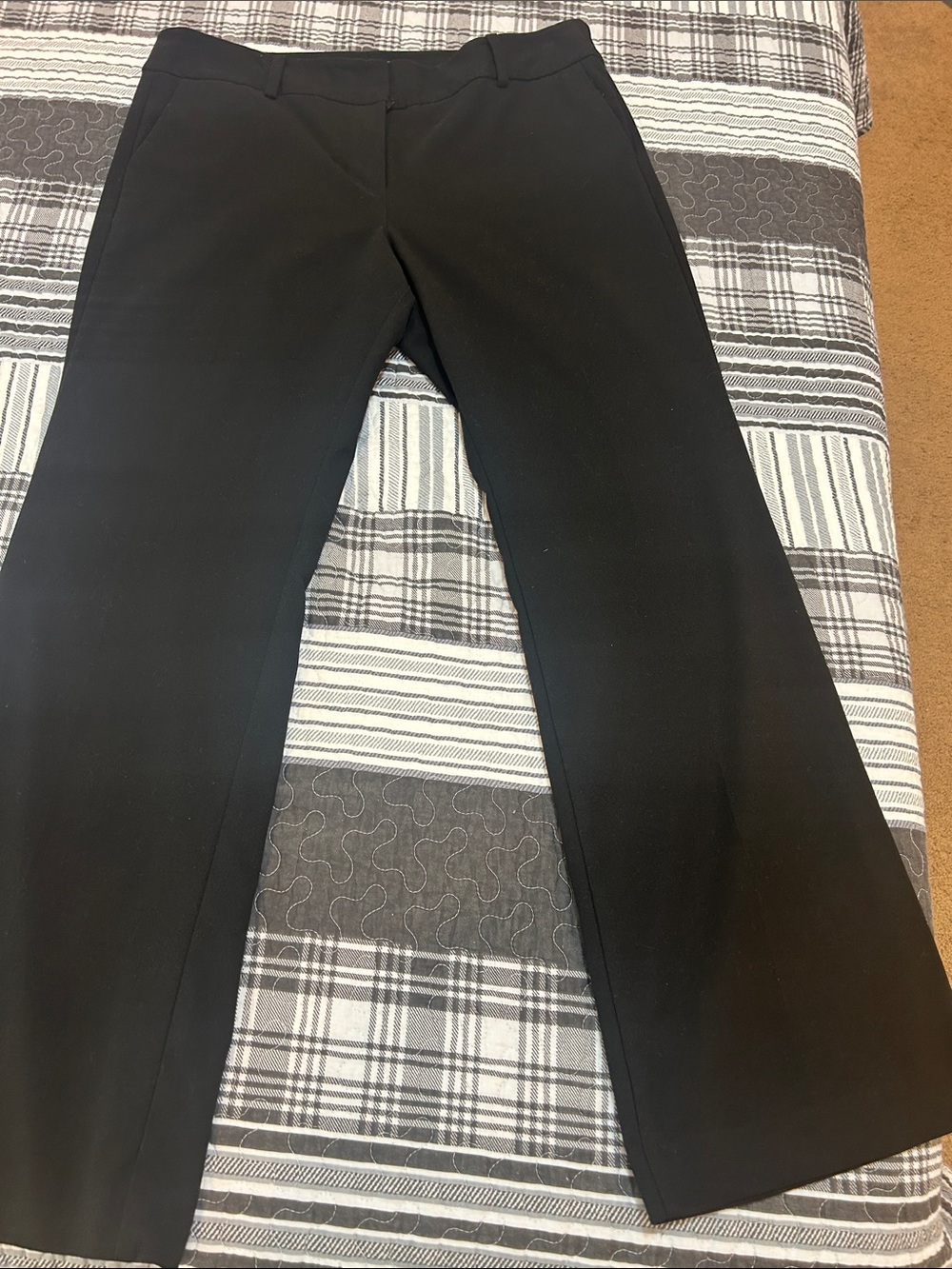LOFT Black Women's Classic Straight Trousers